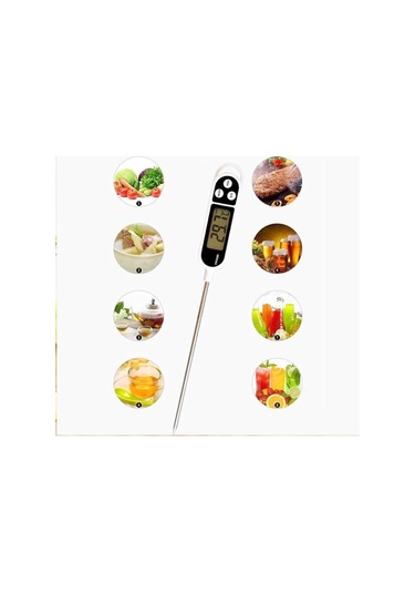 Sıvı. Gıda. Et. Su. Yiyecek Mutfak Termometresi - Sıcaklık Ölçer