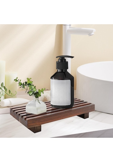 Homyl Çiftlik Evi Mutfak Tezgahı Oturma Odası Için Sabunluk M Kahverengi