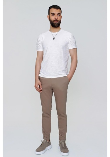 P 1071 Slim Fit Vizon Spor Pantolon Vizon