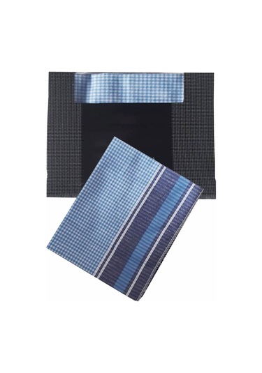 3 Lü Özel Paket Premium Erkek Mendil Seti %100 Pamuk 42x42 Cm Çok Renkli