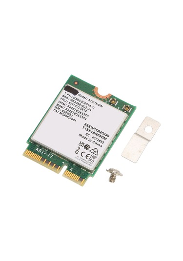 Fosenze M.2 Key-e Ax211ngw Kablosuz Ağ Kartı, 2400mbps, Bt5.2, 2.4/5/6ghz Üç Frekanslı, Plug And Play, Dayanıklı Pcb Malzeme