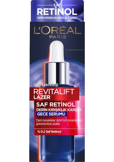 L'Oreal Paris Revitalift Lazer Derin Kırışık Karşıtı Saf Retinol Serum 30 ML