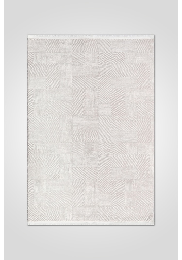 Volora Halı Koleksiyonu Yumuşak Dokulu, Modern İnce Form, Tozumaz Ve Kolay Temizlenebilir Krem - Açık Gri