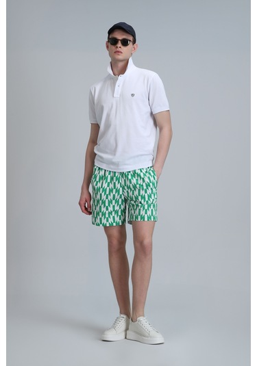 Lufian Nova Erkek Deniz Şortu Yeşil Yeşil 111220094100600 Yeşil