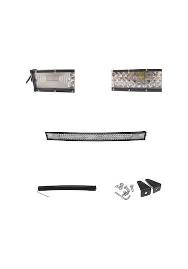 Space Offroad Sis Lambası 110cm Beyaz-amber Çakarlı 180 Led 540w Eğimli Adet Lass293-1