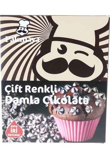 Pakmaya Çift Renkli Damla Çikolata 70 G