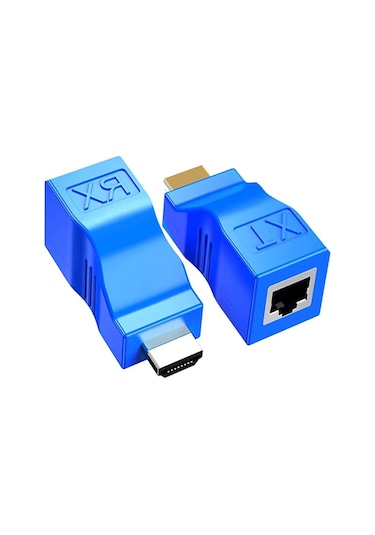 Hdmı - Rj45 Adaptör Ethernet Kablo Genişletici Dönüştürücü