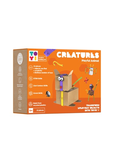 Toyi Creatures Playful Animal - Stem Seti Ve Yaratıcı Yapı Oyuncakları