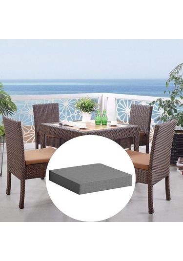 Flybuy İç Mekan-dış Mekan Koltuk Battaniyesi, Bahçe Sandalye Pedleri, Açık-gri Ty, Suntek Minder, Dayanıklı Ve Yumuşak, Kullanışlı Kılıf, 40x40x5cm Açık Gri