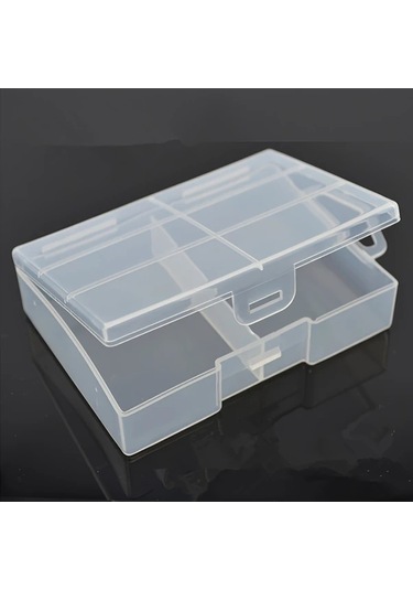 Awesomestore Aa/aaa Pil Depolama Kutusu - 24'lü Şeffaf Pil Saklama Kutusu