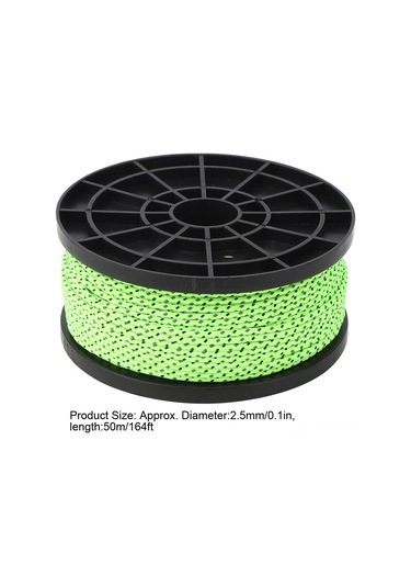 Xindoker 2.5mm 50m Yeşil Pp Yansıtıcı Tekerlek, Çadır-açık Alanda Kullanıma Uygun, Dayanıklı-güçlü, Akşam-gündüz Kullanım, Güvenlik-çadır-içki-ç晾衣 İçin Diğer