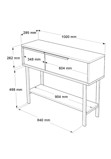 Robin Home Dresuar Antre Hol Kapaklı 100cm Metal Ayaklı Beyaz Beyaz