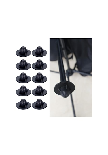 Dolıty 10x Moon Sandalye Ayak Örtüsü Patio Arka Bahçe 15-mm Siyah Çok Renkli