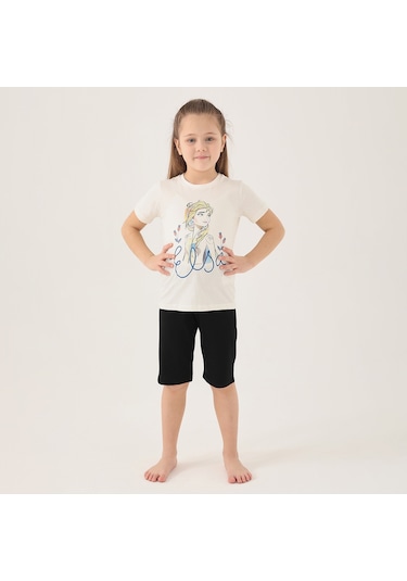 Frozen D4803-2 Çocuk  Krem Pijama