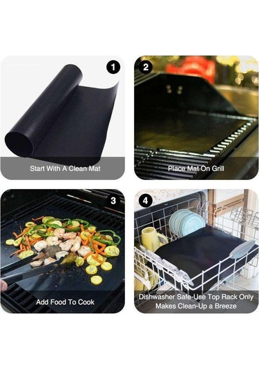 Parça Izgara Matı / Fırın Matı - Yapışmaz - 40x33 Diğer