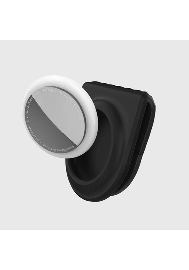 Airtag Raptic Anchor Serisi Klipsli Airtag Kılıfı Siyah Siyah