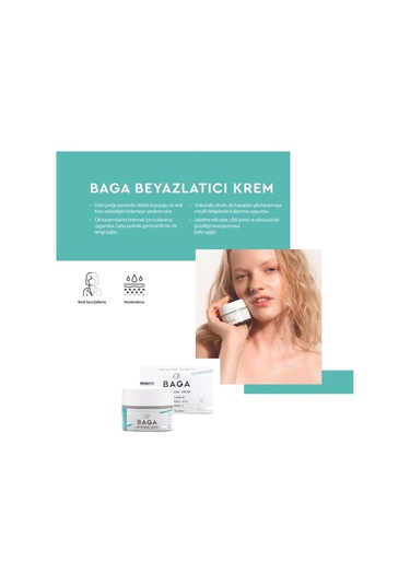 Baga Cilt Beyazlatıcı Krem 50 ML