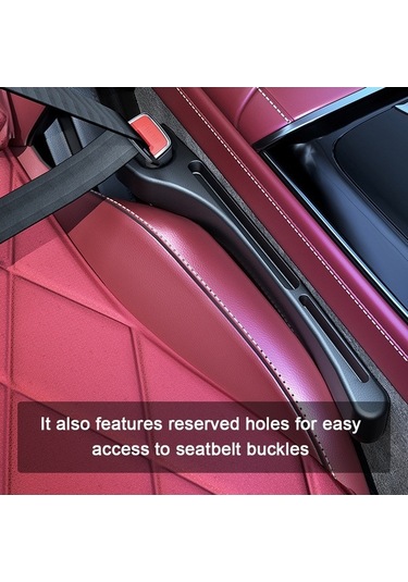 Ulzyvf Premium Deri Dokulu Koltuk Arası Dolgusu - Telefon & Anahtar Tutucu, Düşmeyi Önleyici 2'li Set