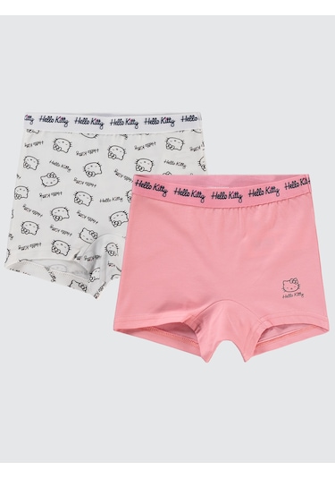 Hello Kitty Kız Çocuk 2'li Boxer Set 2-10 Yaş Pembe
