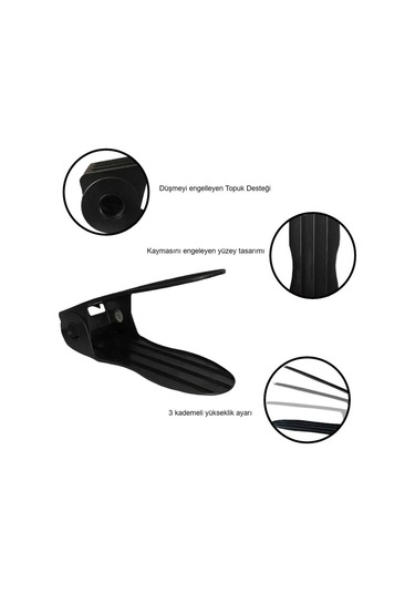 Ayakkabı Düzenleyici, Organizer, Ayarlanabilir Ayakkabı Rampası Siyah