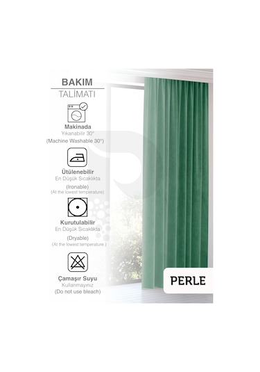 Home Daily Series Zümrüt Yeşili Ada Fon Perde Zümrüt Yeşili Zümrüt