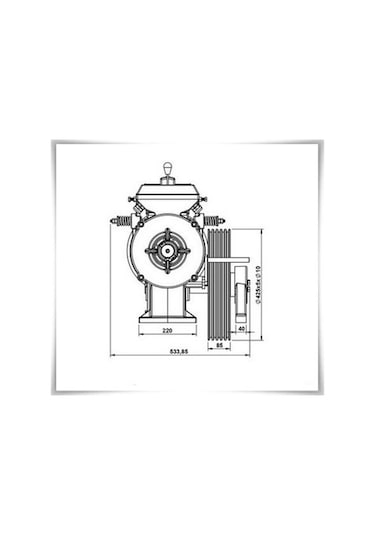 Akiş Mugen Mf1 Pro-E 7.5Kw 480X5X10 800Kg Asansör Makina Motor