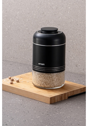 Emsan Moko Saklama Kavanozu 650 Ml Siyah