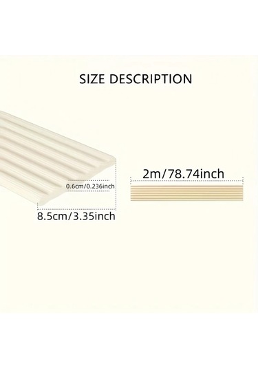 Dashanshop 1 Adet, Ev Kullanımı Köşe Koruma Bantı, Açık Mavi, 2 Metre, Yumuşak Açık Mavi