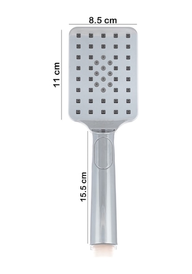 T-may Belen Kare Borulu Hareketli Sürgülü Duş Seti Üst Takımı Krom