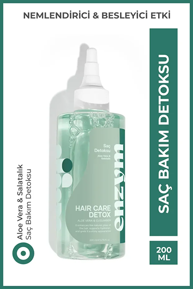 Enzym Cosmetics Doğal Saç Bakım Detoksu Besleyici Aloe Vera Ve Salatalık Tonik 200 Ml