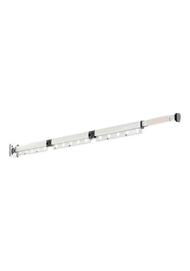 Ganzhoushop Geri Çekilebilir Giysi Kurutma Rafı Giysi Kurutma Rafı Katlanabilir Geri Çekilebilir Duvara Monte Yerden Tasarruf Sağlayan Giysi Askısı Rafı, B Çok Renkli