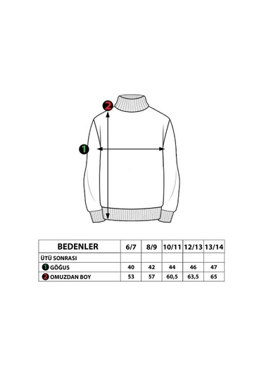 Toontoy Kız Çocuk Baskılı Taş İşlemeli Balıkçı Yaka Sweatshirt Ekru