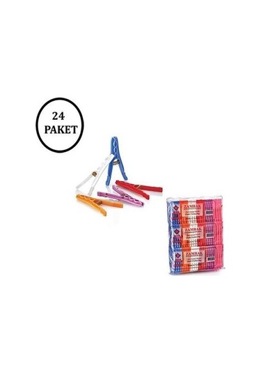 Çamaşır Mandalı Çiçek Desenli 6 Paket