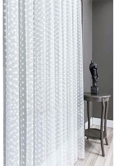 Evdepo Home Kullanıma Hazır Örme Tül Perde (541910123)