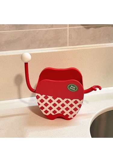 Elmpaly Yeşil Deliksiz Diş Fırçası Askısı - Banyo Tezgahı Veya Duvara Montaj Saklama Rafı Yeşil