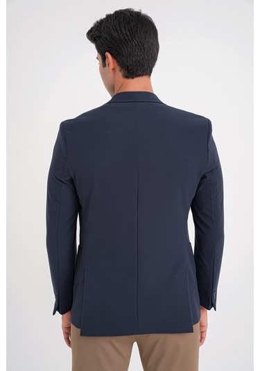 C 697 Ceket Regular Fit Lacivert-1 Casual Lacivert