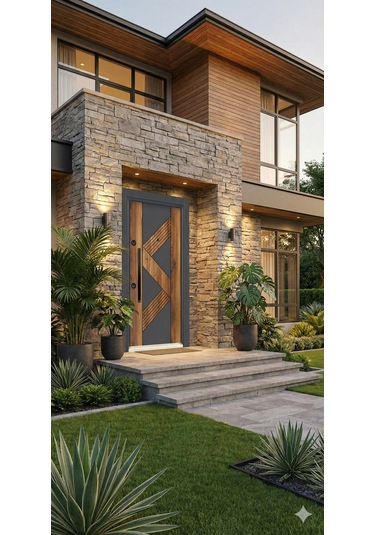 Ses Seri Si Elegance Güvenli K Kapisi Çeli K Kapi - Vi Lla Kapisi 209 X 106 X 92