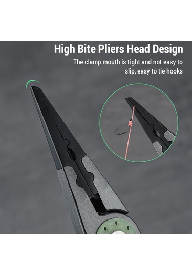 Mufunye Alüminyum Çelik Işıklandırmalı Balıkçı Pensi - Çok Fonksiyonlu İp Kesici, İğne Çıkarıcı, Taşınabilir - Kırmızı/gri/mavi Seçenekli