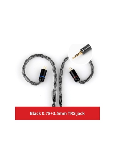 Willowhaven Trn T2 Kulaklık Yükseltme Kablosu 16 Çekirdek Gümüş Kaplı Bakır 0.78mm 2pin Siyah Trn T2