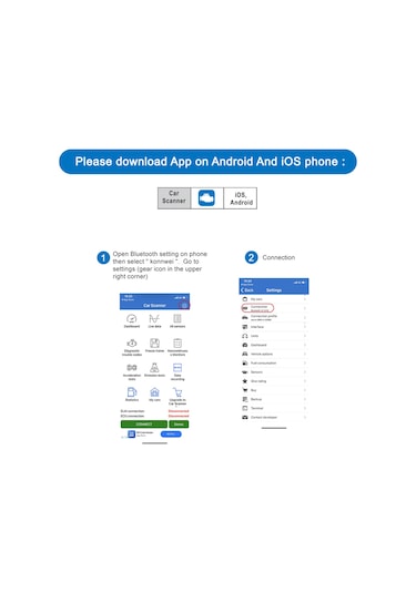 Padalink "konnweı Kw902 Kablosuz Obd-ıı Araç Tanılama Aracı - Ios/android Uyumlu Mini Tarayıcı"