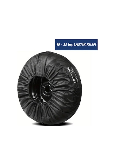 Glanz Oto Lastik Saklama Çantası 19 23 İnç Lastik Kılıfı Yaz Kış Stepne Lastiği Taşıma Çantası