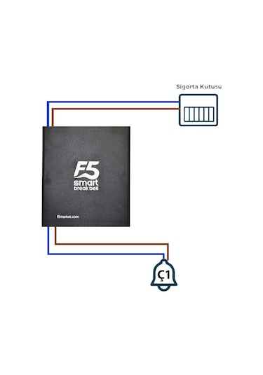 F5 Smart Fabrika Mola Zil Saati Seti Tek Çanlı Set