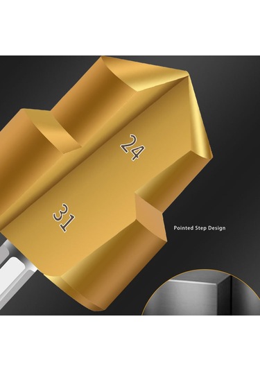 Fafeicy Boru Rayba Uçları, Yüksek Karbonlu Çelik Kademeli Matkap