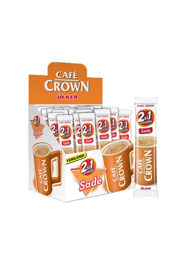 Cafe Crown 2 Si 1 Arada Sade Hazır Kahve 11 G X 24 Adet Granül