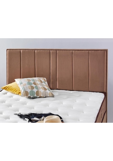Nironyatak Niron Comfort Başlık 90 Cm Tek Kişilik Yatak Başlığı Sütlü Kahve