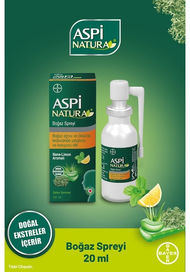 Aspi Natura Boğaz Spreyi 20 ML