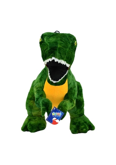 Dev 100 Cm Ayakta Duran Peluş Dinozor Gerçekçi Duruş, Yumuşacık Dev Eğlence Yeşil