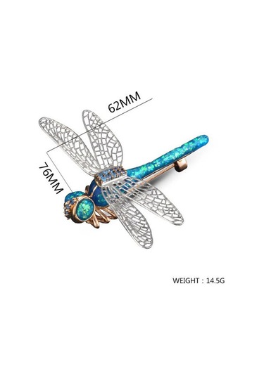 Homyl Renkli Kadın Yusufçuk Korsaj Yeni Bayan Düğün Mavi Mavi