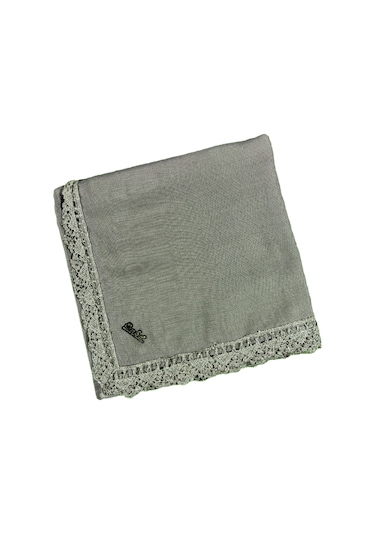 Enba Pamuklu İğne Oyalı Namaz Ve Mevlüt Örtüsü 110x110 Cm Koyu Vizon