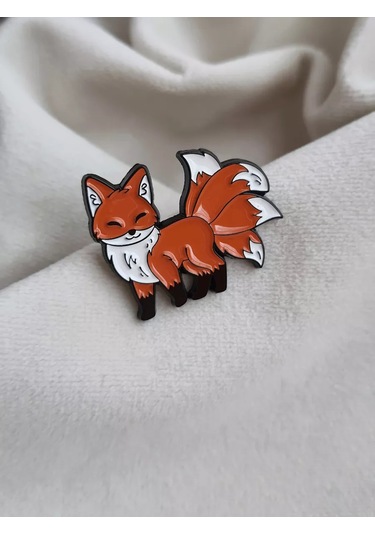 Proshik Broş Dokuz Kuyruklu Tilki Rozeti 211086964 Siyah